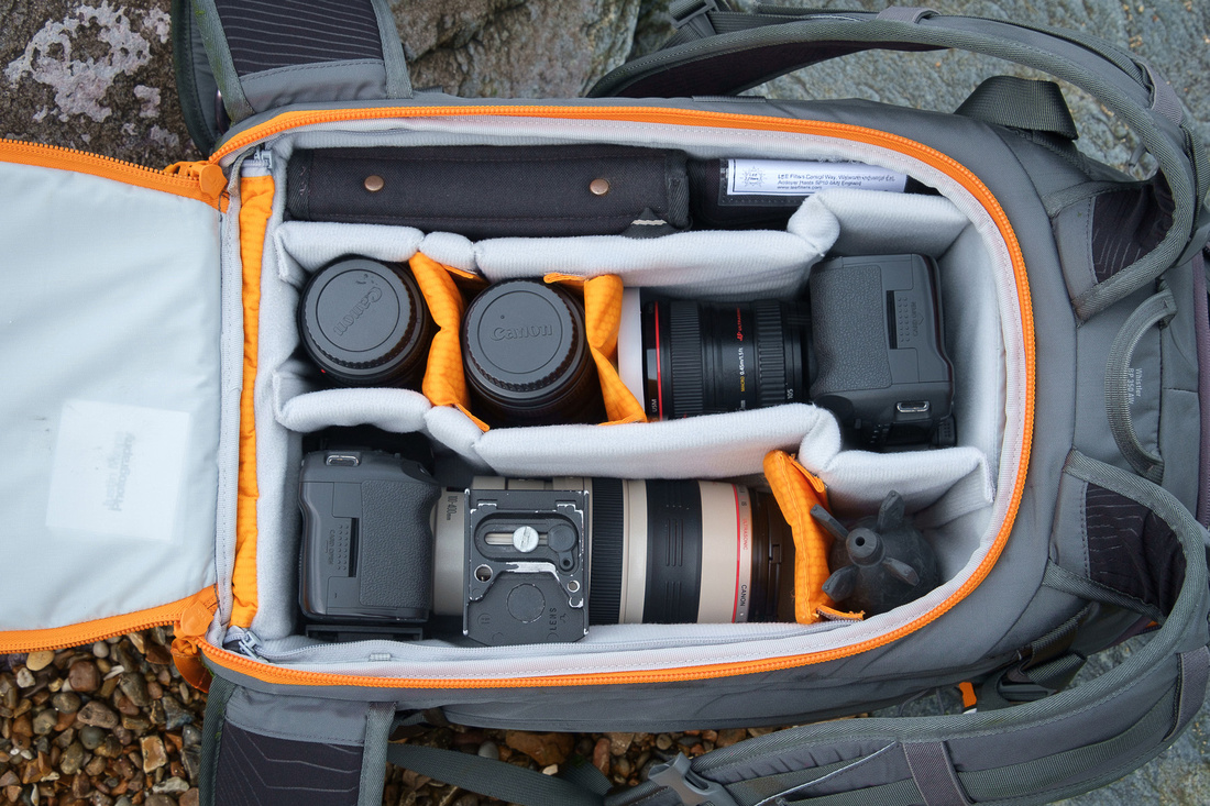lower whistler camera backpack inside